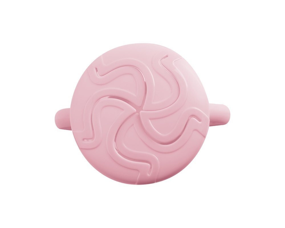 KikkaBoo Bol cu manere pentru copii Snack-me-up Pinkcapac moale si flexibil cu orificu usor de accesatideal pentru gustari
