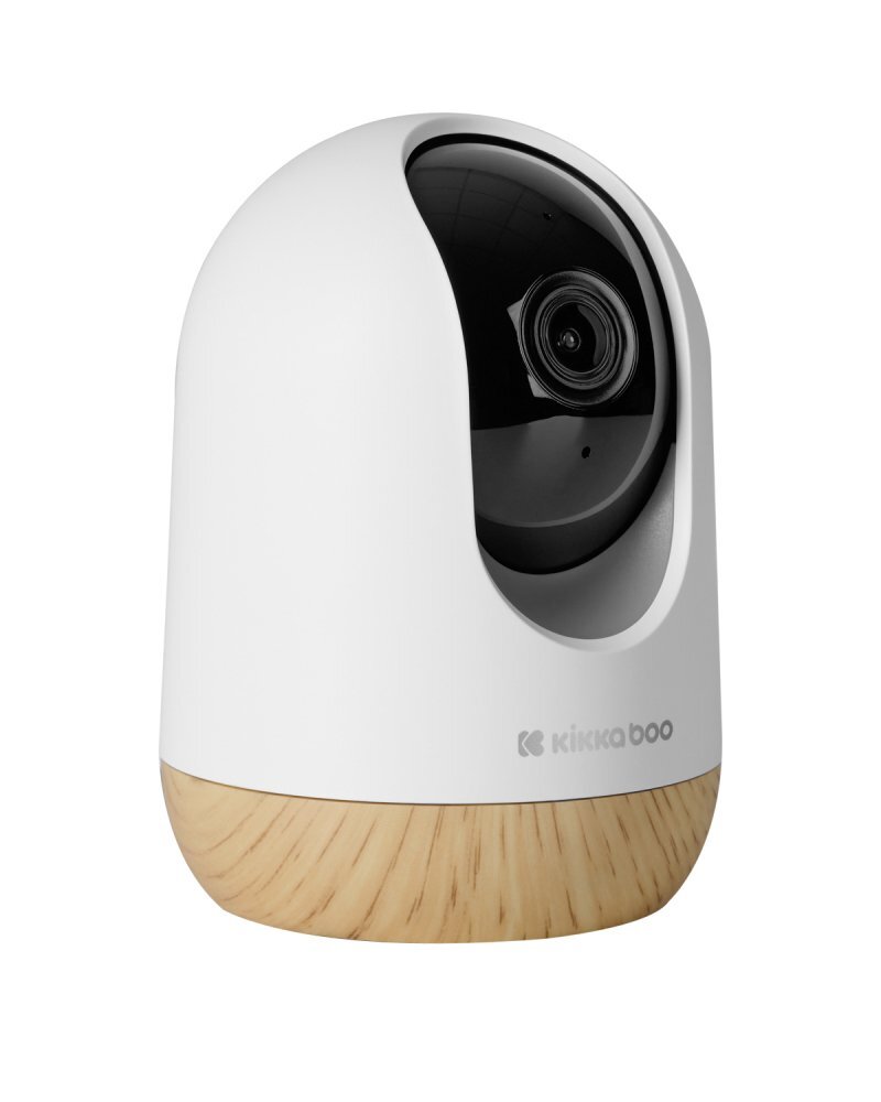 KikkaBoo Camera video Wi-Fi Ethan cu rezolutie 2Kalarma si notificariinregistrare videodetectare si urmarire miscareMicrofon si difuzor incorporate Vedere nocturna pana la 10metriLive streamAplicatie gratuita