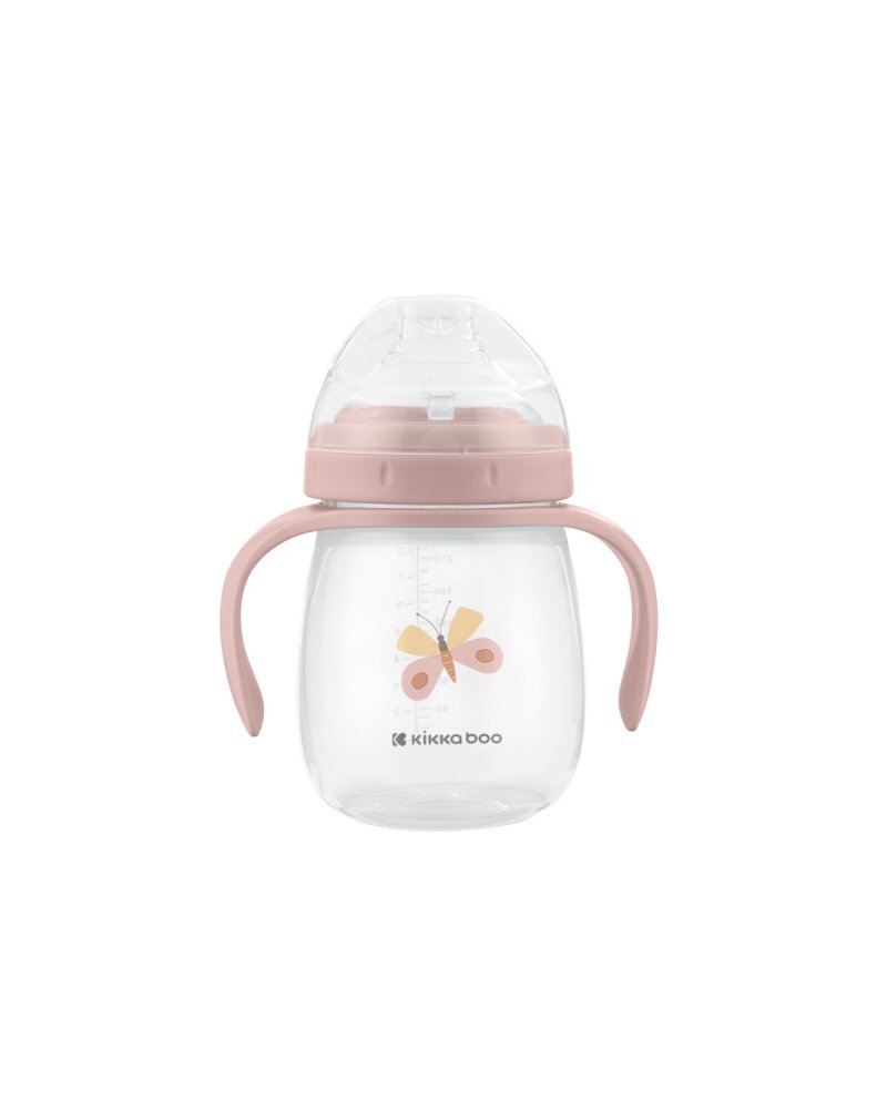 KikkaBoo Cana cu cioc din silicon pentru copii Hedge-hugs Roz 240ml manere practice varsta recomandata 6 luni+