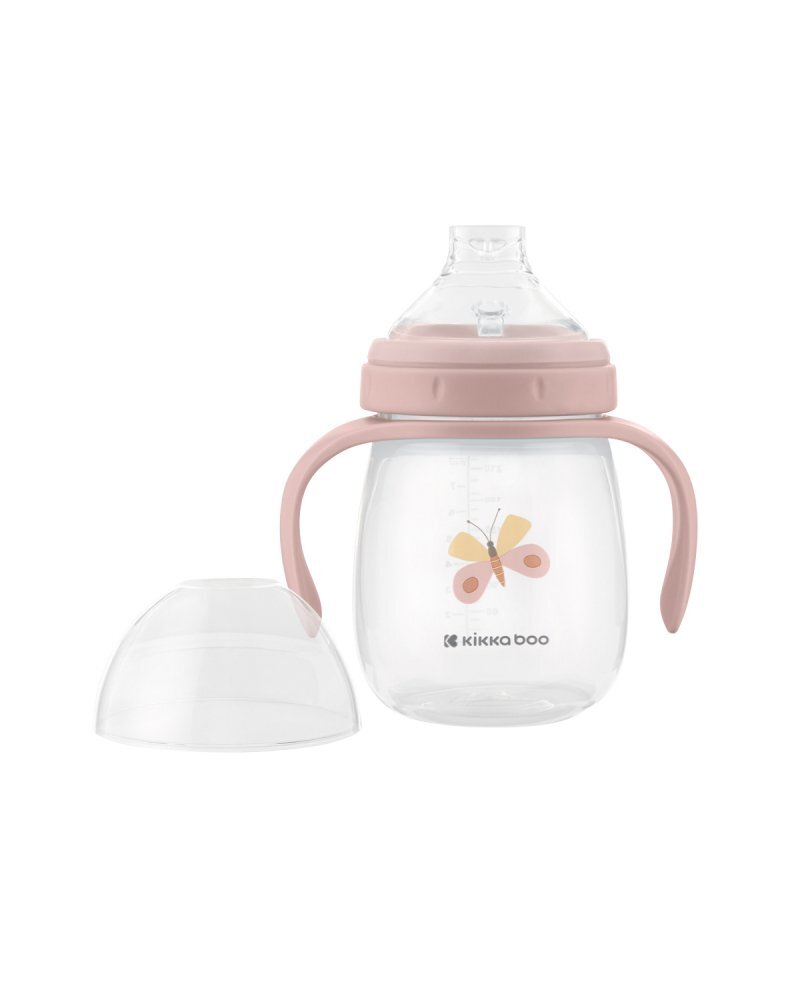 KikkaBoo Cana cu cioc din silicon pentru copii Hedge-hugs Roz 240ml manere practice varsta recomandata 6 luni+