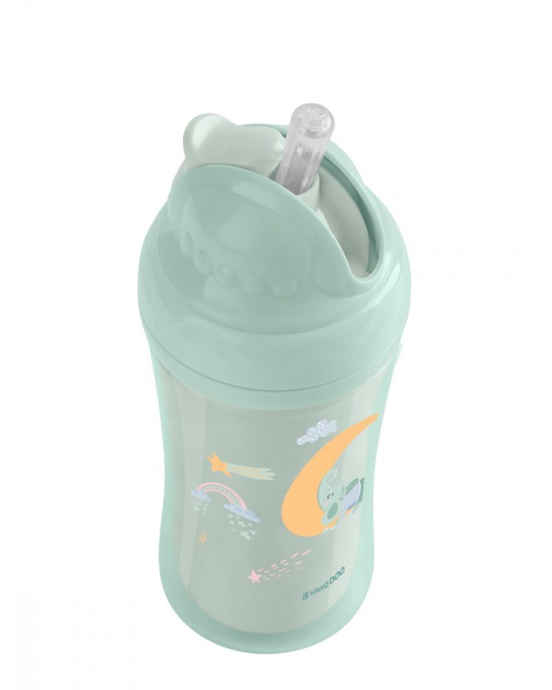KikkaBoo Cana cu pai din silicon 220ml Moony me Mint