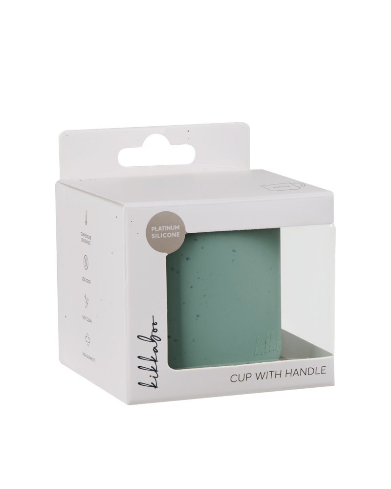 KikkaBoo Cana din silicon penteru beblusi si copii Platinum Sage capacitate 200ml