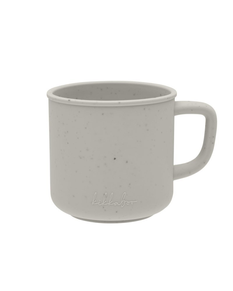 KikkaBoo Cana din silicon penteru beblusi si copii Platinum Sand capacitate 200ml