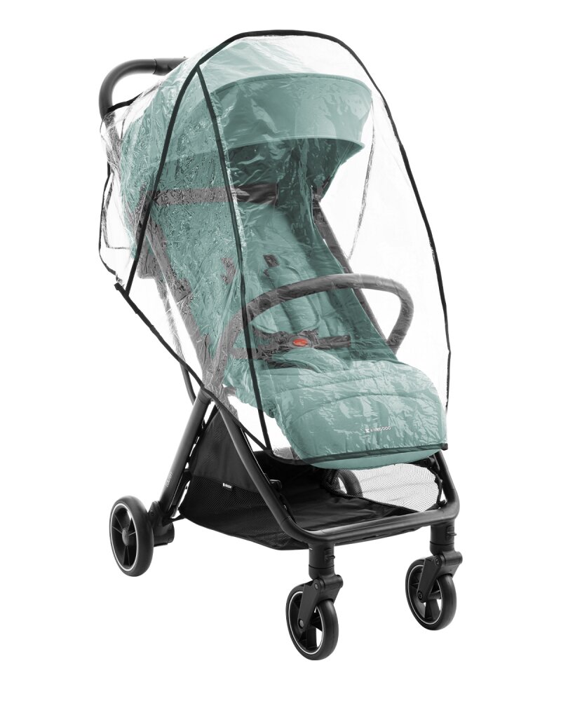 KikkaBoo Carucior pentru copii Lauren Mint 0-4 anipliere automata One Touch pozitie de somn greutate admisa 22kg spatar reglabil baldachin cu fereastra cadru usor din aluminiu