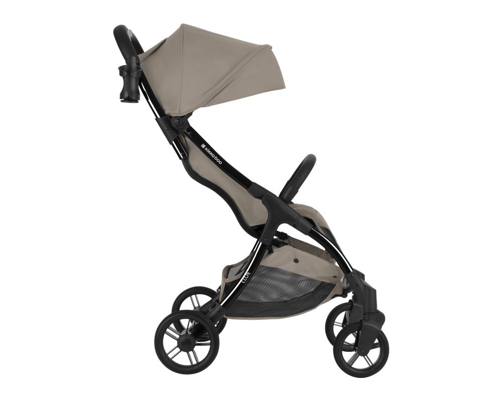 KikkaBoo Carucior sport pana la 22kg 0-48 lunicadru din aluminiu cu pliere compactapozitie de somnCompatibil avionhusa ploaiesuport pahar si geanta transport incluse Cloe Beige 2024
