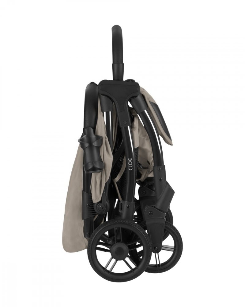 KikkaBoo Carucior sport pana la 22kg 0-48 lunicadru din aluminiu cu pliere compactapozitie de somnCompatibil avionhusa ploaiesuport pahar si geanta transport incluse Cloe Beige 2024