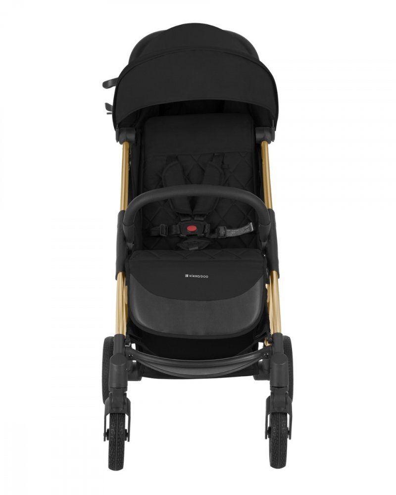KikkaBoo Carucior sport pana la 22kg 0-48 lunicadru din aluminiu cu pliere compactapozitie de somnCompatibil avionhusa ploaiesuport pahar si geanta transport incluse Cloe Black 2024