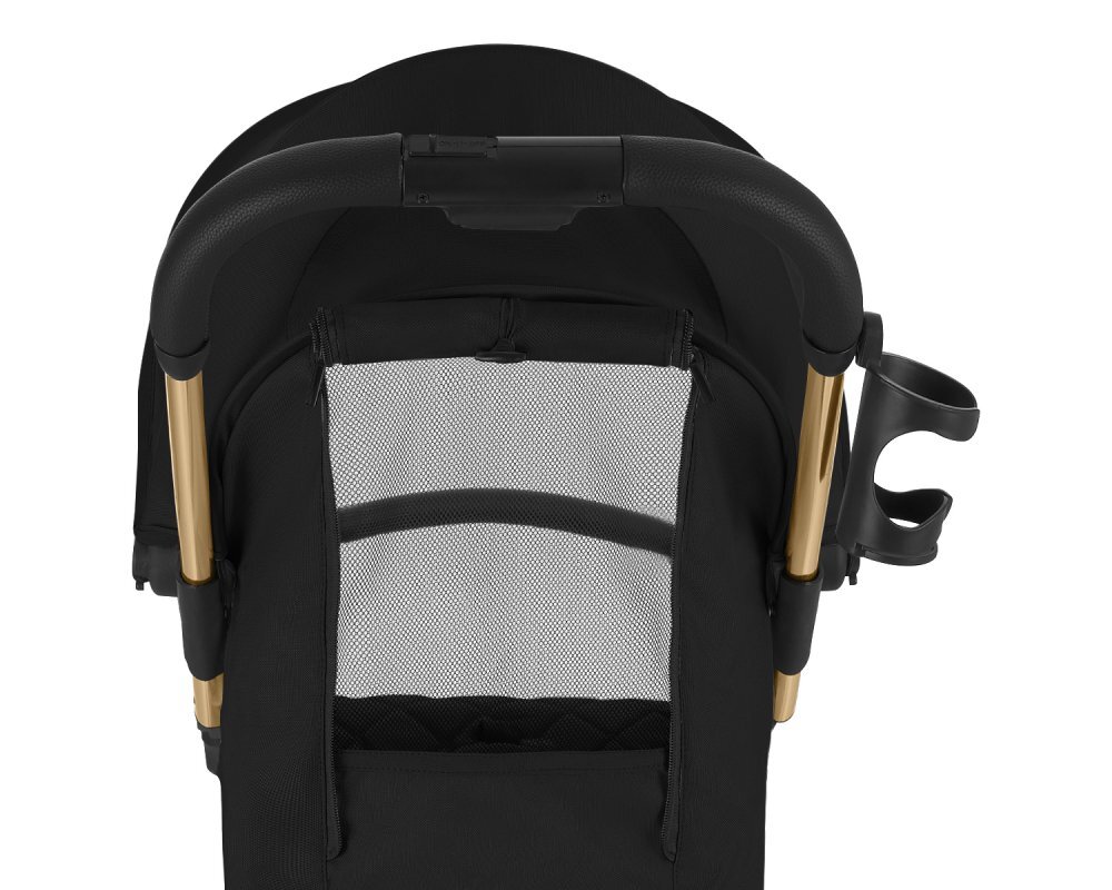 KikkaBoo Carucior sport pana la 22kg 0-48 lunicadru din aluminiu cu pliere compactapozitie de somnCompatibil avionhusa ploaiesuport pahar si geanta transport incluse Cloe Black 2024