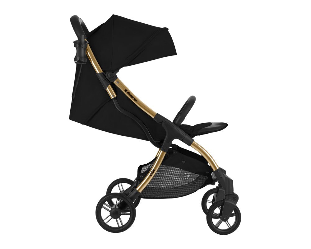KikkaBoo Carucior sport pana la 22kg 0-48 lunicadru din aluminiu cu pliere compactapozitie de somnCompatibil avionhusa ploaiesuport pahar si geanta transport incluse Cloe Black 2024