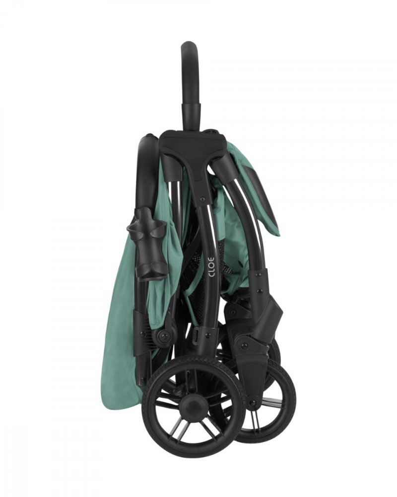 KikkaBoo Carucior sport pana la 22kg 0-48 lunicadru din aluminiu cu pliere compactapozitie de somnCompatibil avionhusa ploaiesuport pahar si geanta transport incluse Cloe Mint 2024