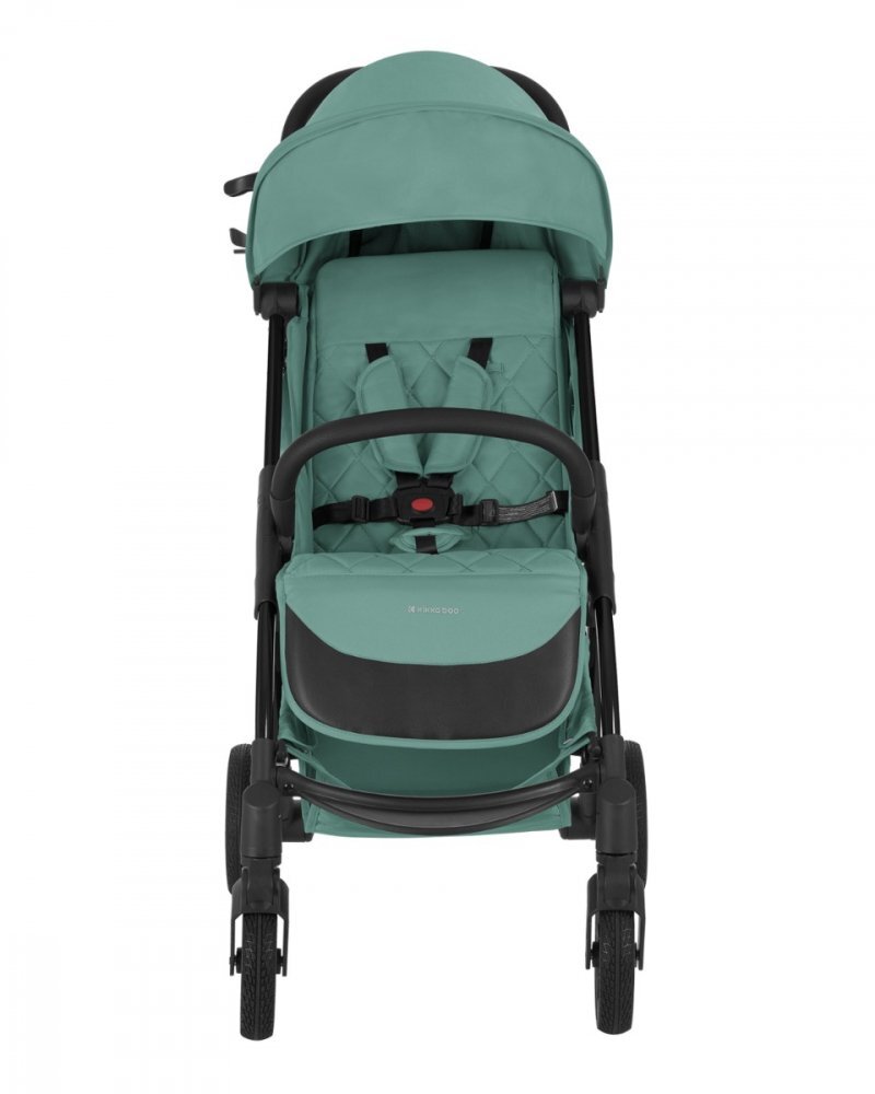 KikkaBoo Carucior sport pana la 22kg 0-48 lunicadru din aluminiu cu pliere compactapozitie de somnCompatibil avionhusa ploaiesuport pahar si geanta transport incluse Cloe Mint 2024