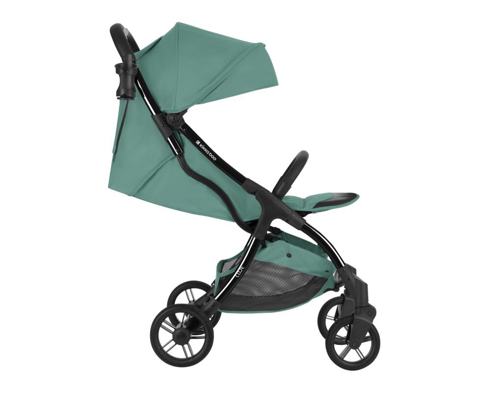 KikkaBoo Carucior sport pana la 22kg 0-48 lunicadru din aluminiu cu pliere compactapozitie de somnCompatibil avionhusa ploaiesuport pahar si geanta transport incluse Cloe Mint 2024
