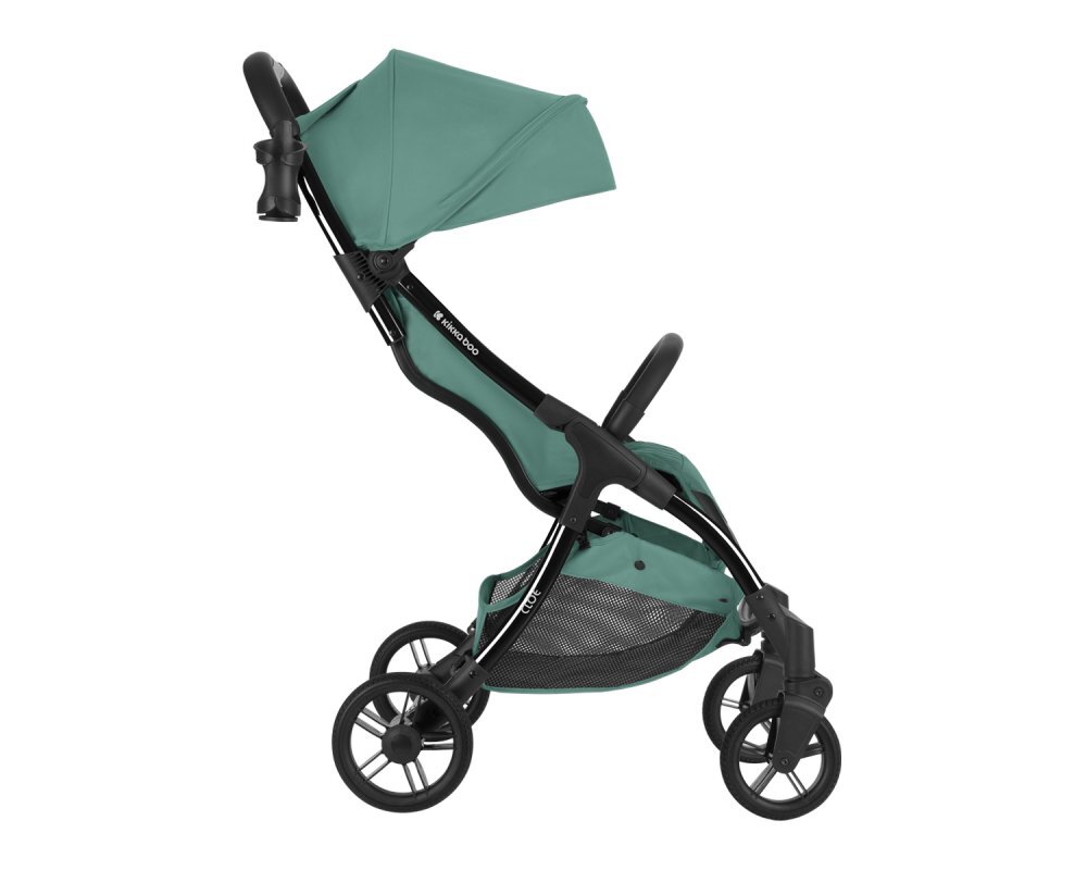 KikkaBoo Carucior sport pana la 22kg 0-48 lunicadru din aluminiu cu pliere compactapozitie de somnCompatibil avionhusa ploaiesuport pahar si geanta transport incluse Cloe Mint 2024