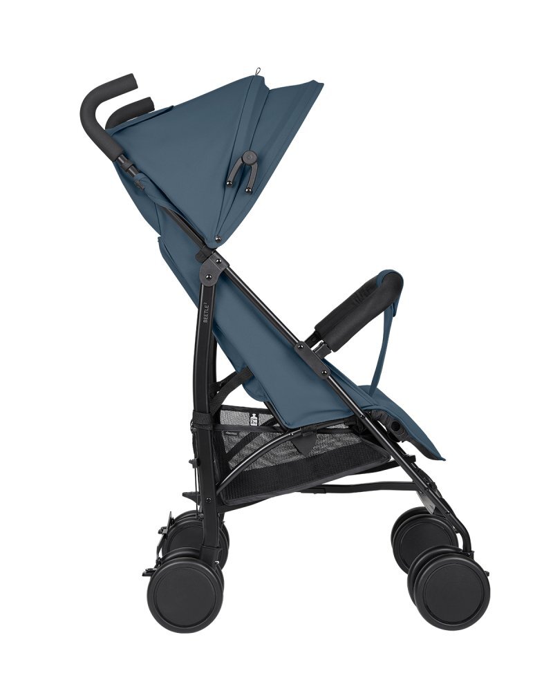 KikkaBoo Carucior sport pentru copii Beetle 2 Blue cu spatar reglabilbara de protectie detasabilapliere tip umbrelcopertina reglabilaroti pivotante detasabilepana la 22kg