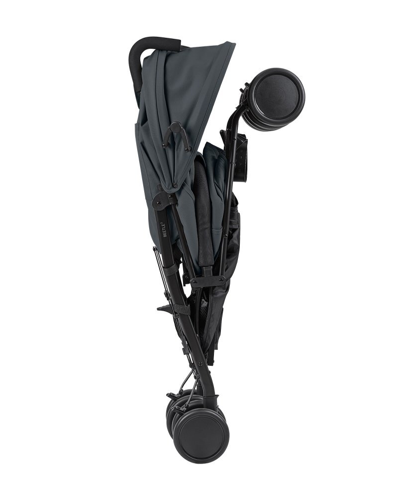 KikkaBoo Carucior sport pentru copii Beetle 2Dark Grey cu spatar reglabilbara de protectie detasabilapliere tip umbrelcopertina reglabilaroti pivotante detasabilepana la 22kg