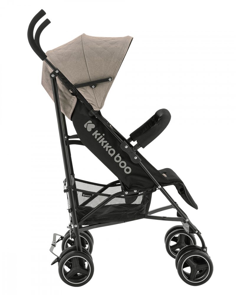 KikkaBoo Carucior sport pentru copii Beetle Beige cu Spatar reglabilBara de protectie detasabilaPliere tip umbrela si greutate redusa Copertina reglabila cu plasa de ventilatieRoti pivotante detasabilePana la 22kg
