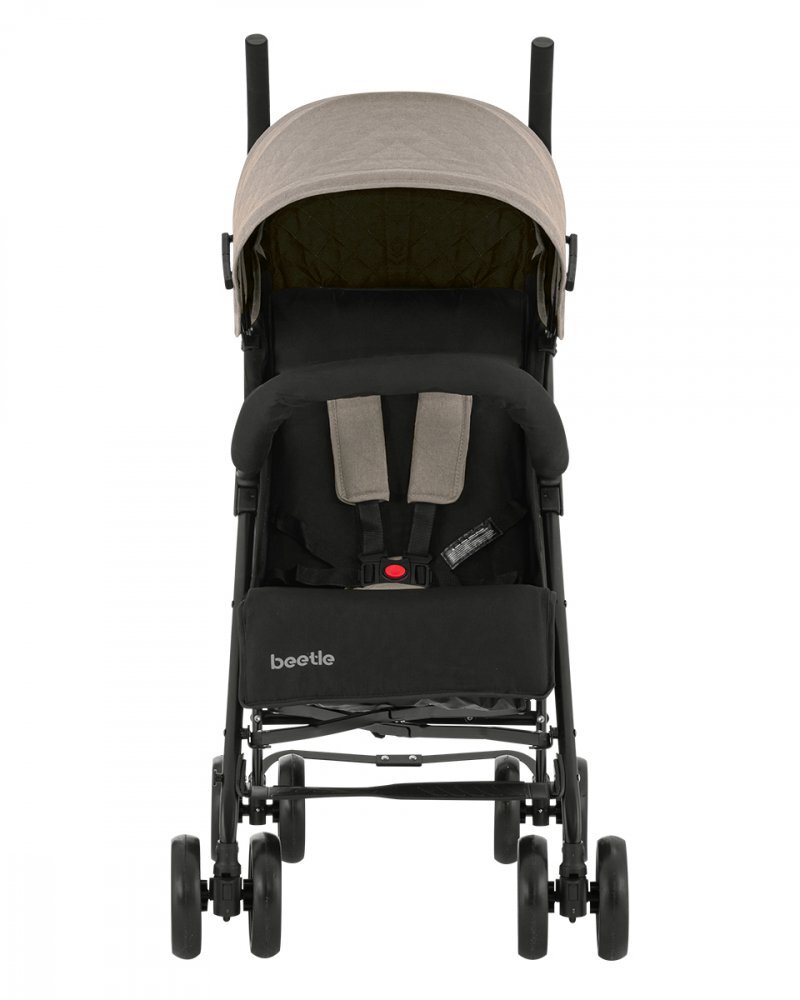 KikkaBoo Carucior sport pentru copii Beetle Beige cu Spatar reglabilBara de protectie detasabilaPliere tip umbrela si greutate redusa Copertina reglabila cu plasa de ventilatieRoti pivotante detasabilePana la 22kg