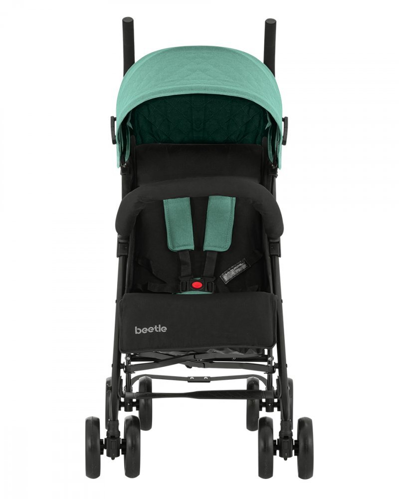KikkaBoo Carucior sport pentru copii Beetle Mint cu Spatar reglabilBara de protectie detasabilaPliere tip umbrela si greutate redusa Copertina reglabila cu plasa de ventilatieRoti pivotante detasabilePana la 22kg