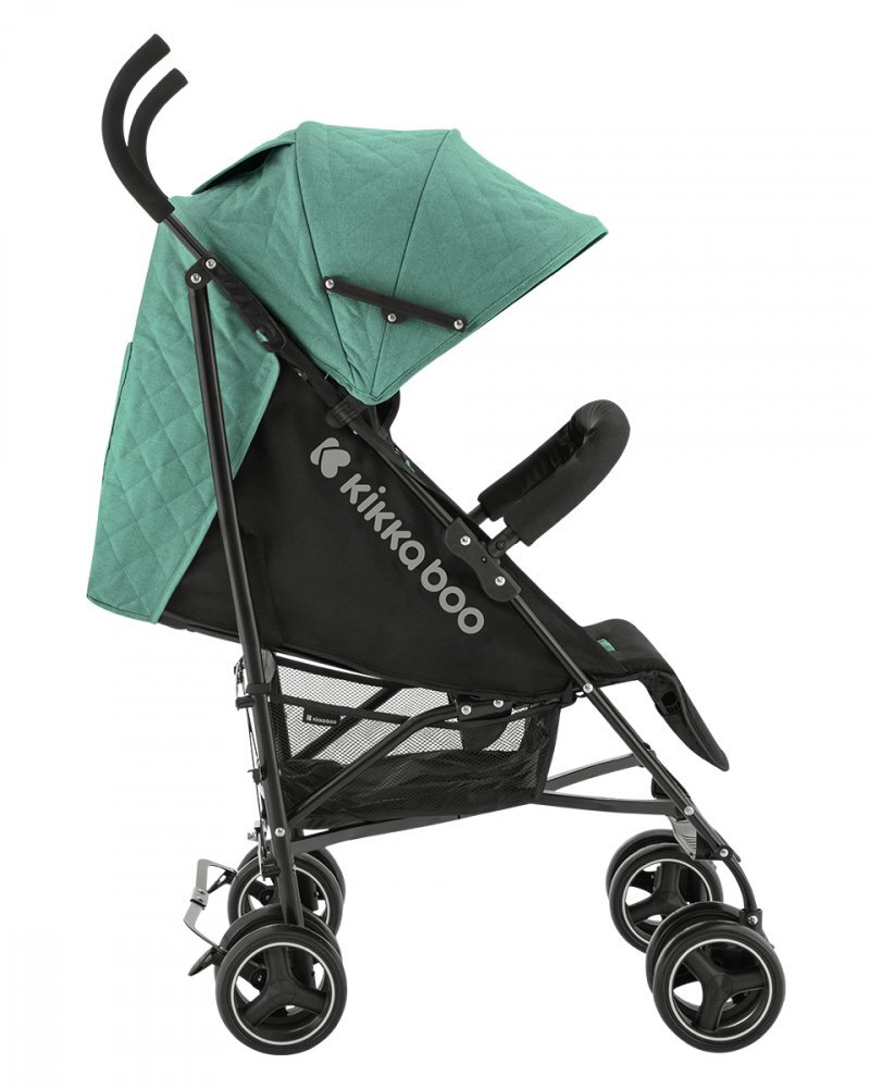 KikkaBoo Carucior sport pentru copii Beetle Mint cu Spatar reglabilBara de protectie detasabilaPliere tip umbrela si greutate redusa Copertina reglabila cu plasa de ventilatieRoti pivotante detasabilePana la 22kg