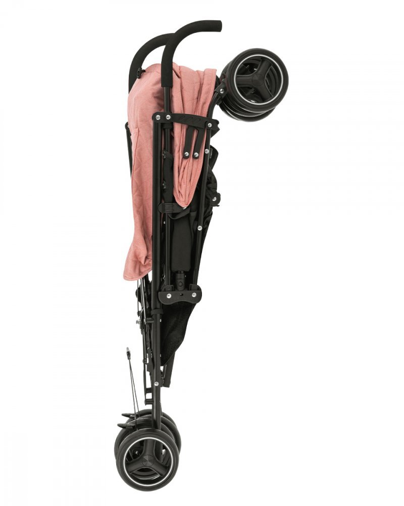 KikkaBoo Carucior sport pentru copii Beetle Pink cu Spatar reglabilBara de protectie detasabilaPliere tip umbrela si greutate redusa Copertina reglabila cu plasa de ventilatieRoti pivotante detasabilePana la 22kg