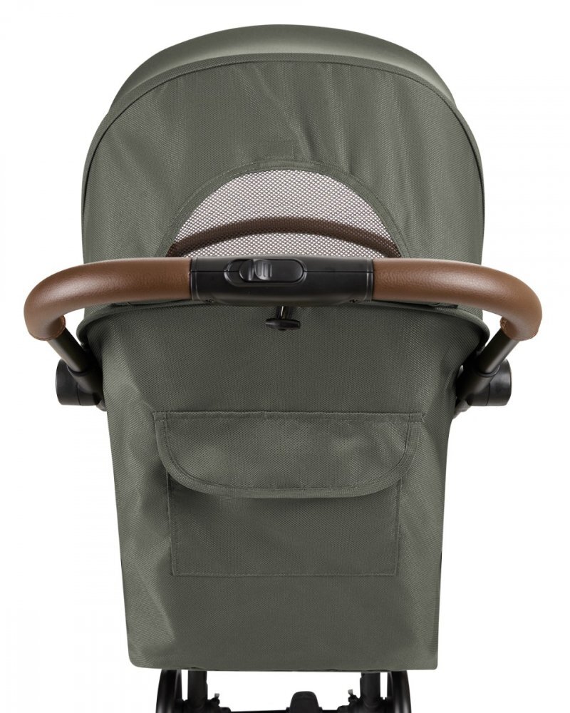 KikkaBoo Carucior sport pentru copii Joy Army greenCadru din aluminiuSistem automat de pliere One TouchRoti pivotante cu suspensiiSpatar si suport picioare reglabileCapotinarecomandat de la nastere pana la 22kg