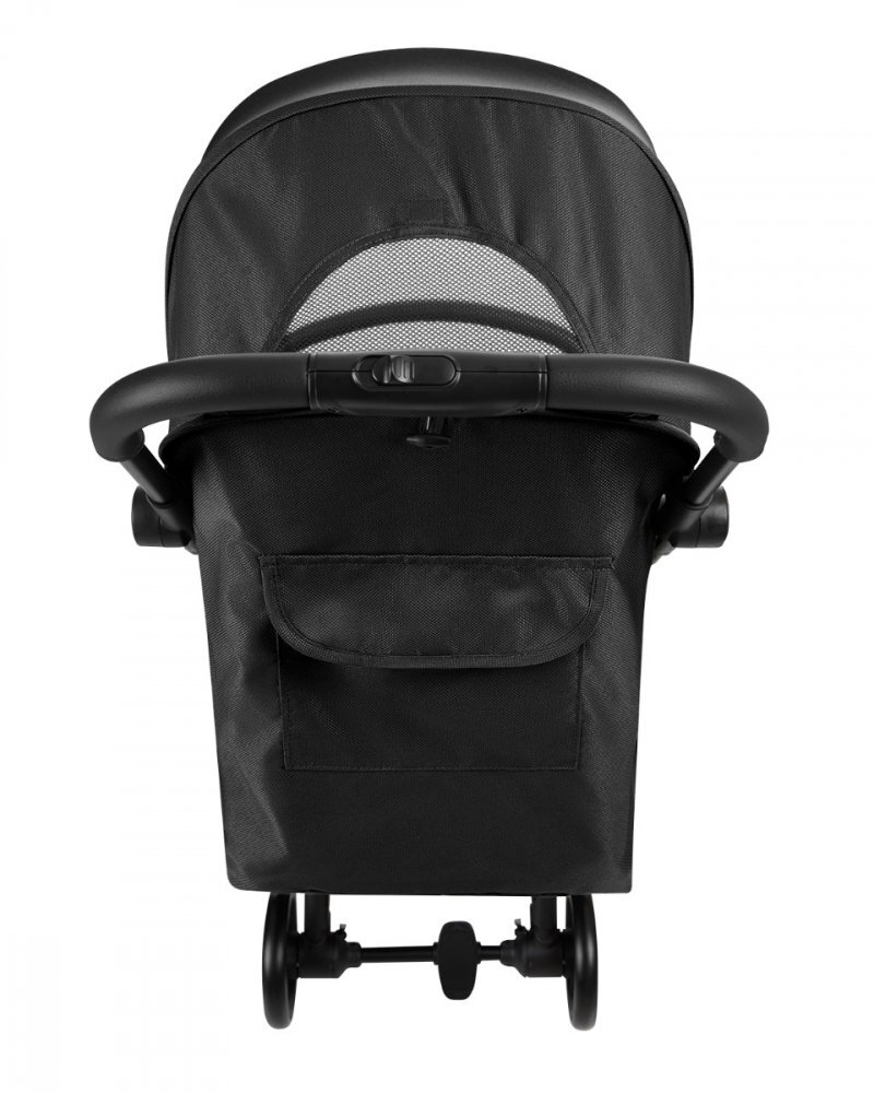 KikkaBoo Carucior sport pentru copii Joy BlackCadru din aluminiuSistem automat de pliere One TouchRoti pivotante cu suspensiiSpatar si suport picioare reglabileCapotinarecomandat de la nastere pana la 22kg