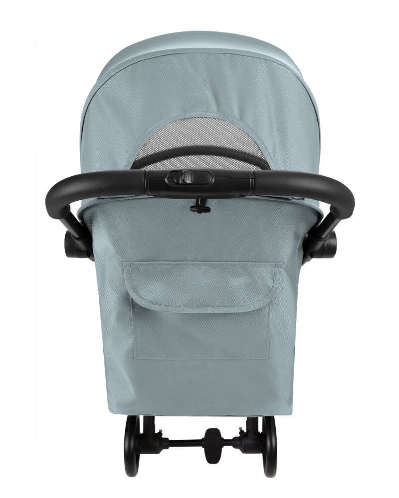 KikkaBoo Carucior sport pentru copii Joy MintBlueCadru din aluminiuSistem automat de pliere One TouchRoti pivotante cu suspensiiSpatar si suport picioare reglabileCapotinarecomandat de la nastere pana la 22kg