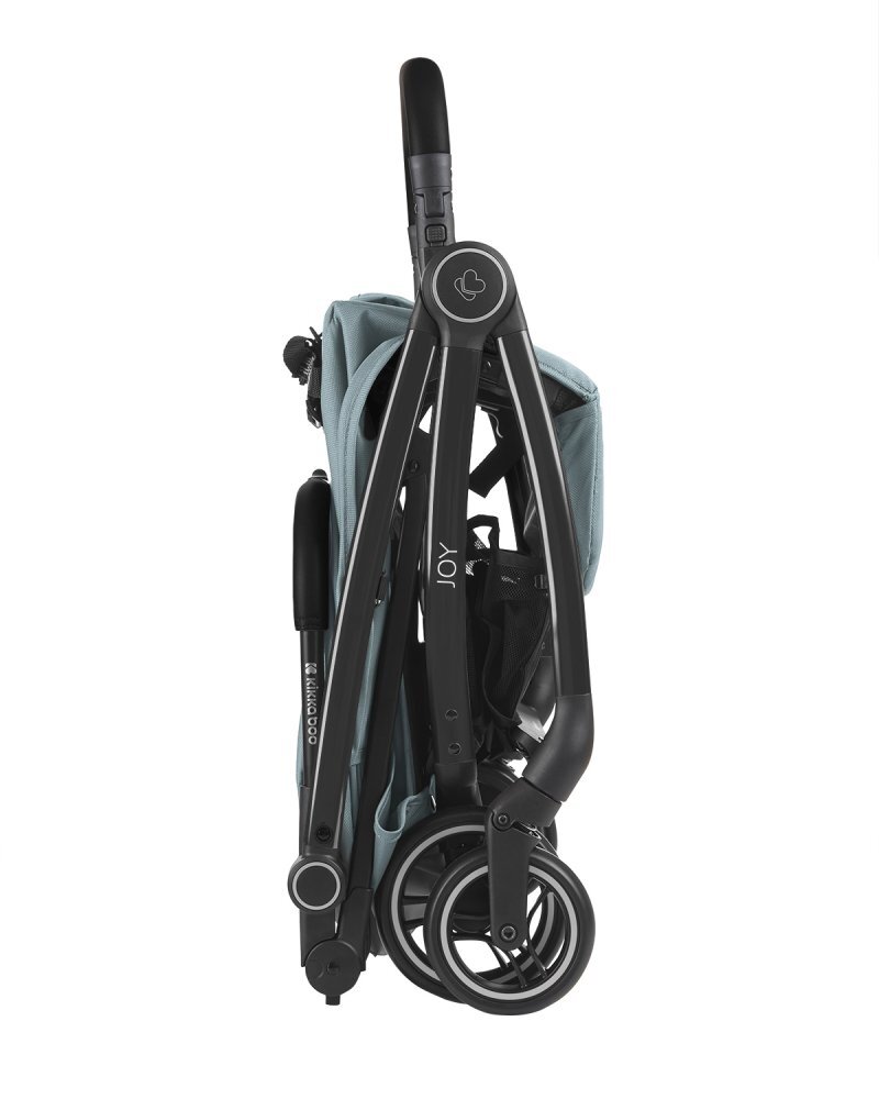 KikkaBoo Carucior sport pentru copii Joy MintBlueCadru din aluminiuSistem automat de pliere One TouchRoti pivotante cu suspensiiSpatar si suport picioare reglabileCapotinarecomandat de la nastere pana la 22kg