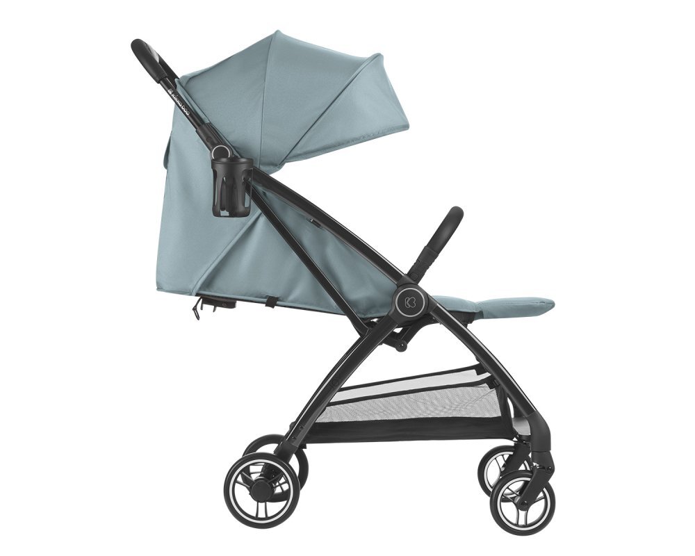KikkaBoo Carucior sport pentru copii Joy MintBlueCadru din aluminiuSistem automat de pliere One TouchRoti pivotante cu suspensiiSpatar si suport picioare reglabileCapotinarecomandat de la nastere pana la 22kg