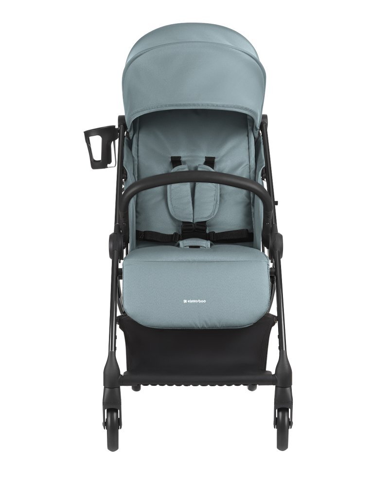 KikkaBoo Carucior sport pentru copii Joy MintBlueCadru din aluminiuSistem automat de pliere One TouchRoti pivotante cu suspensiiSpatar si suport picioare reglabileCapotinarecomandat de la nastere pana la 22kg