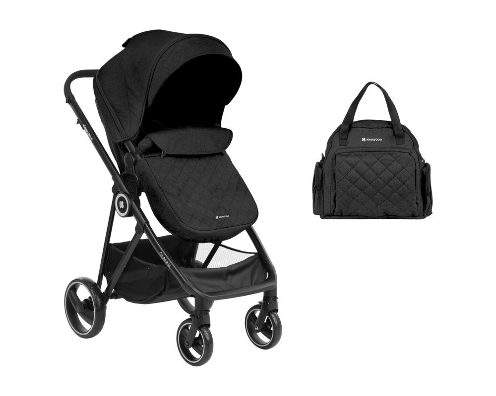 KikkaBoo Carucior transformabil 2 in 1 Gianni Black