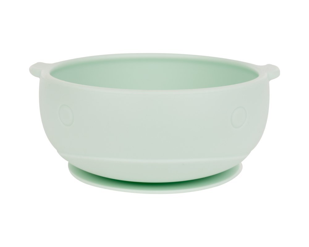 KikkaBoo Castron din silicon cu ventuza Whale Mint