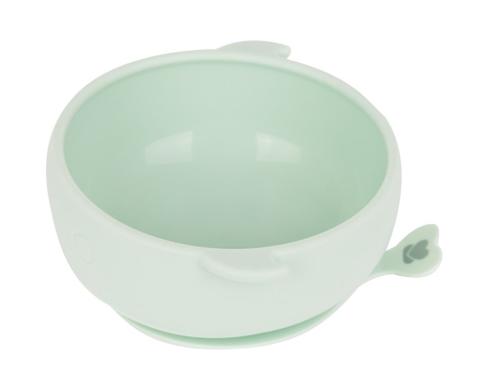 KikkaBoo Castron din silicon cu ventuza Whale Mint
