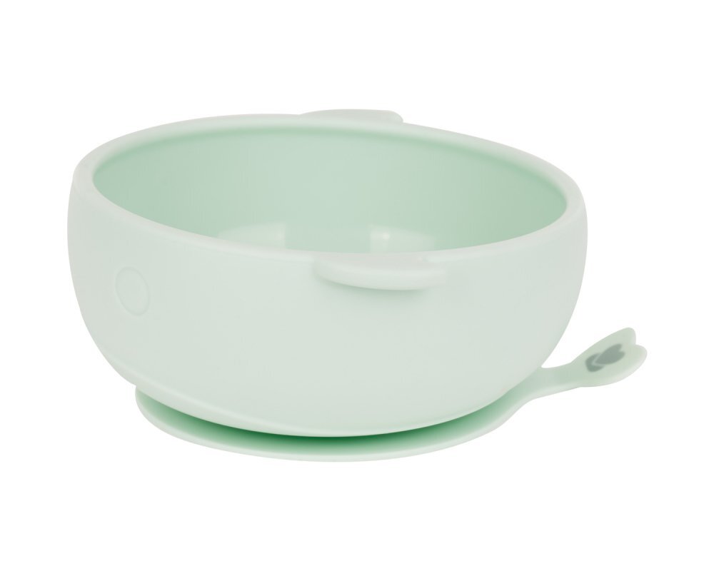 KikkaBoo Castron din silicon cu ventuza Whale Mint