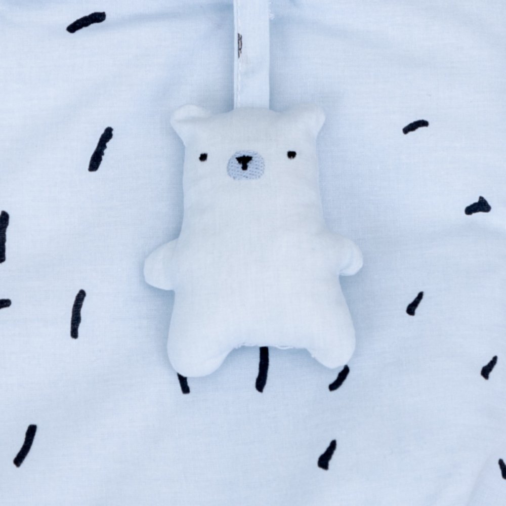 KikkaBoo Cosulet scutece si accesorii Bear with me Blue