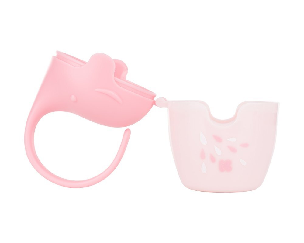 KikkaBoo Cutie pentru suzete Elephant Pink cu sistem de agatare caruciorscaun autopatutfara bpacapacitate 2 suzete
