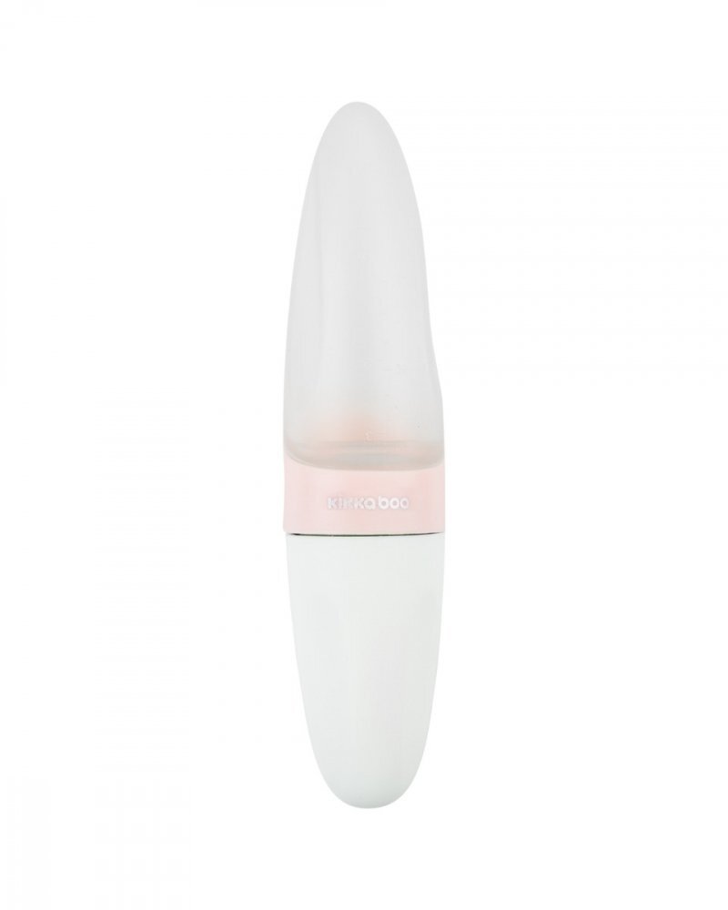 KikkaBoo Dispozitiv de hranire din silicon Comet Pink 90ml cu gradatiecapacideal pentru calatorii