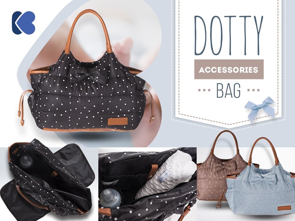 KikkaBoo Geanta pentru mamici Mama Bag Dotty Blue