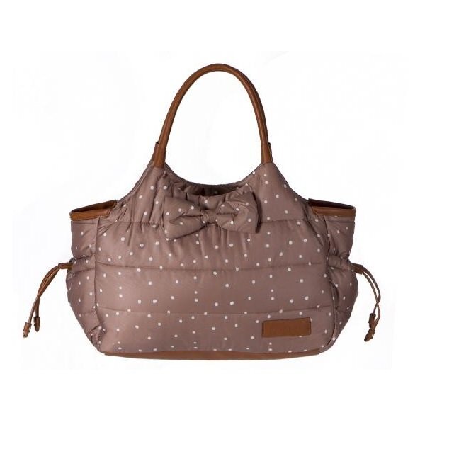 KikkaBoo Geanta pentru mamici Mama Bag Dotty Brown