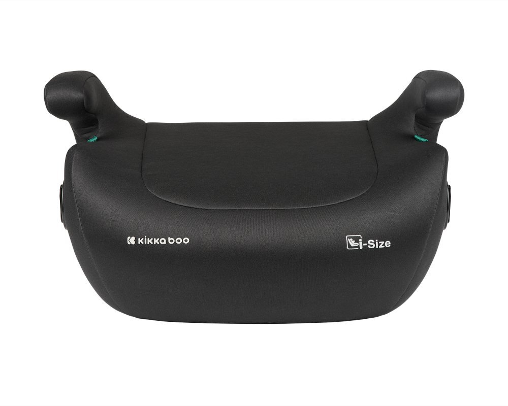 KikkaBoo Inaltator auto cu isofix i-Tip 2 i-SIZE Black 125-150 cm suport pahar inclus centura de ghidaj husa lavabila cotiere certificat R129