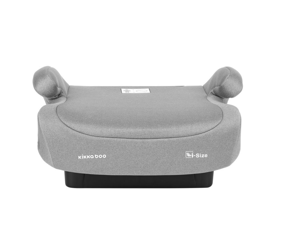 KikkaBoo Inaltator auto i-Go i-Size Light Grey 125-150 cm sezut confortabil centura de ghidaj fixare cu centura masinii husa detasabila certificat R12903 de catre TUV SUD