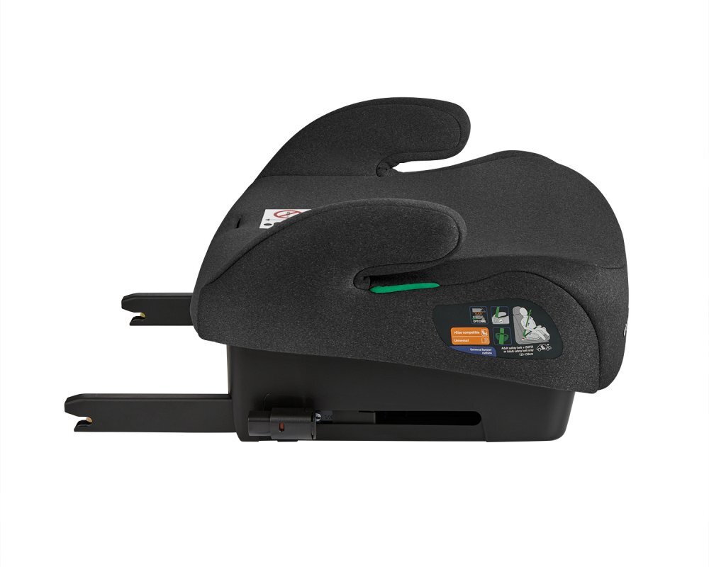 KikkaBoo Inaltator auto pentru copii cu Isofix i-Tip Black 125-150 cmCertificare I-Sizesezut ergonomichusa detasabilacentura de ghidaj pentru centura auto