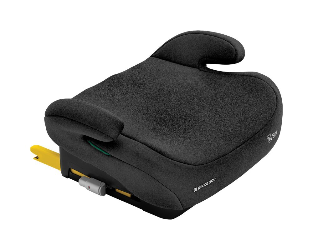 KikkaBoo Inaltator auto pentru copii cu Isofix i-Tip Black 125-150 cmCertificare I-Sizesezut ergonomichusa detasabilacentura de ghidaj pentru centura auto