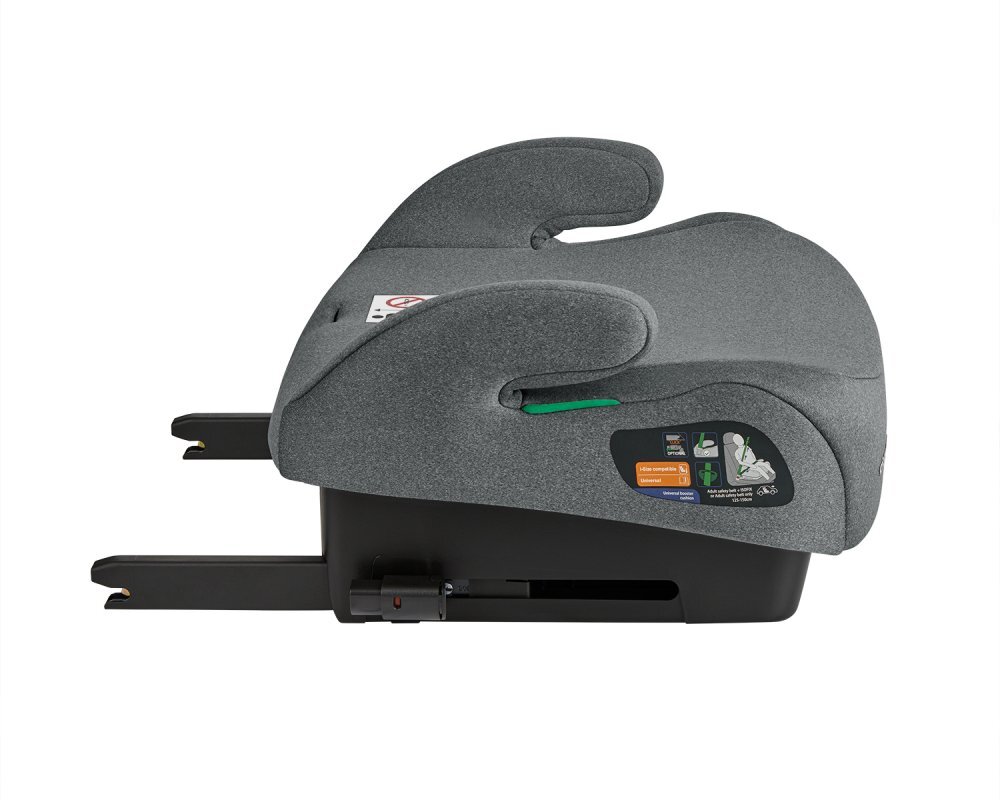 KikkaBoo Inaltator auto pentru copii cu Isofix i-Tip Dark Grey 125-150 cmCertificare I-Sizesezut ergonomichusa detasabilacentura de ghidaj pentru centura auto