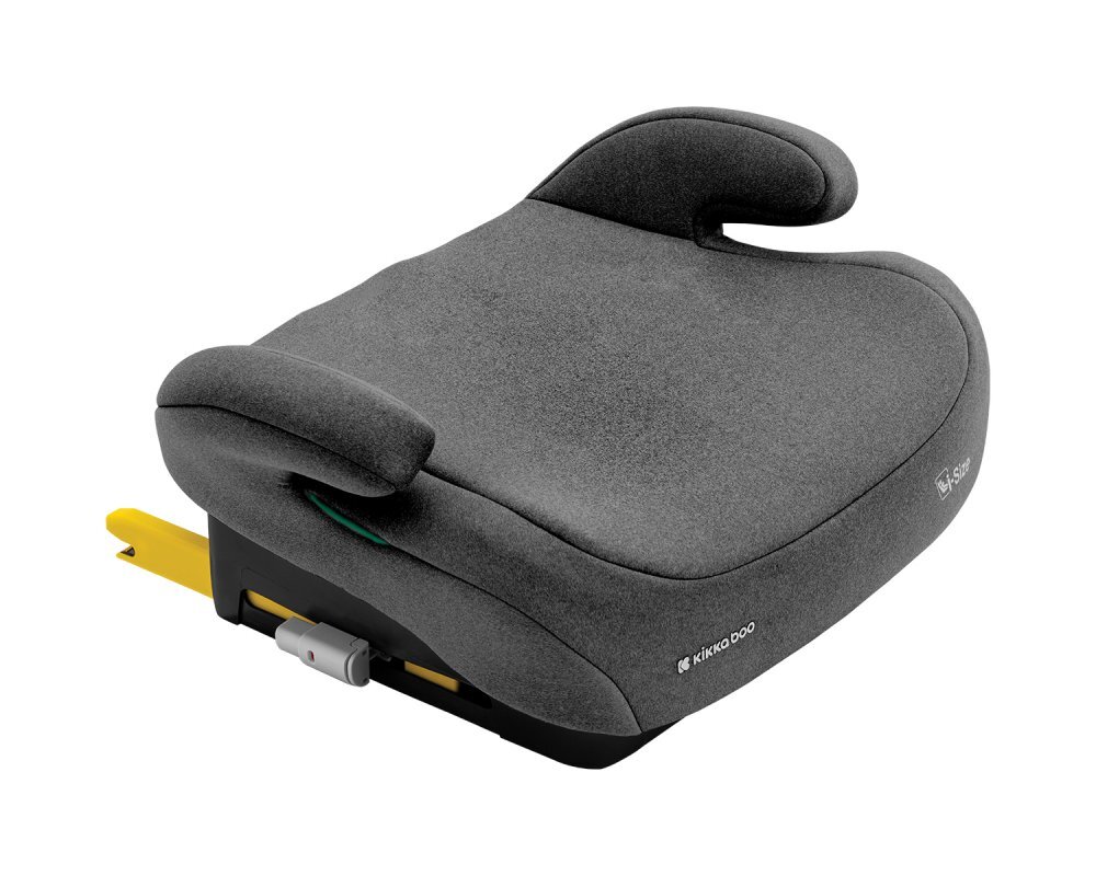 KikkaBoo Inaltator auto pentru copii cu Isofix i-Tip Dark Grey 125-150 cmCertificare I-Sizesezut ergonomichusa detasabilacentura de ghidaj pentru centura auto
