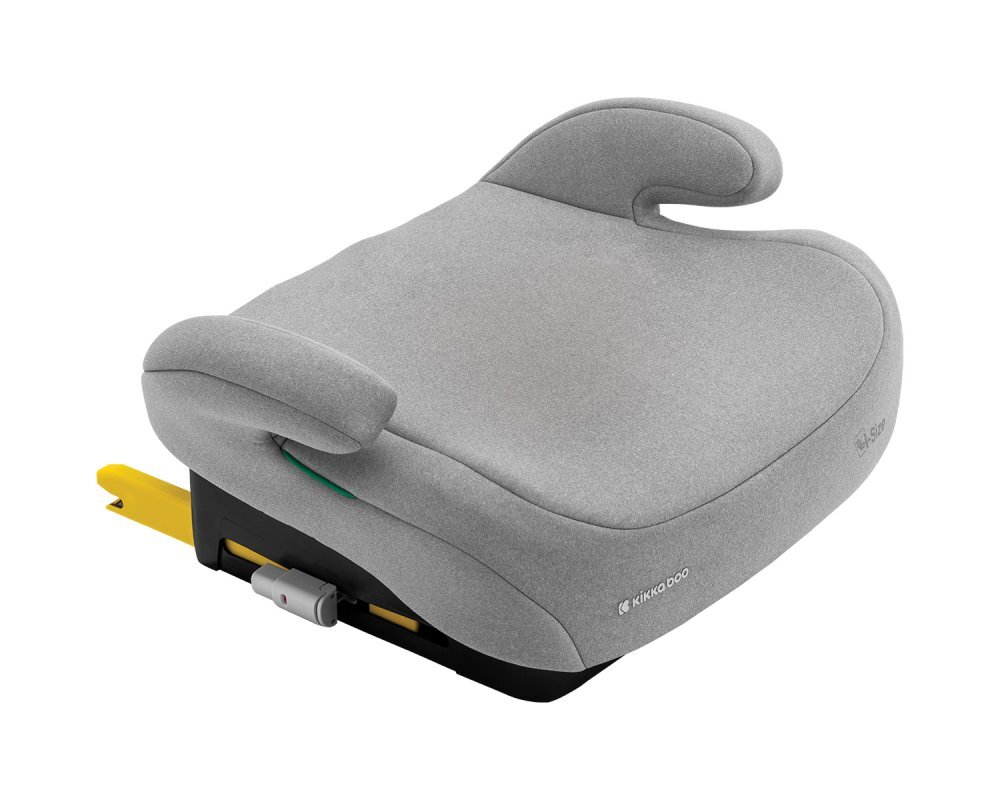 KikkaBoo Inaltator auto pentru copii cu Isofix i-Tip Light Grey 125-150 cmCertificare I-Sizesezut ergonomichusa detasabilacentura de ghidaj pentru centura auto