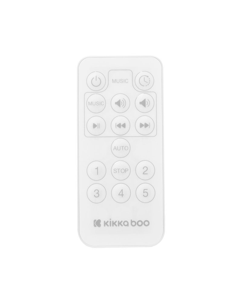 KikkaBoo Leagan electric cu balansare laterala si telecomanda Codie Light Grey 2025