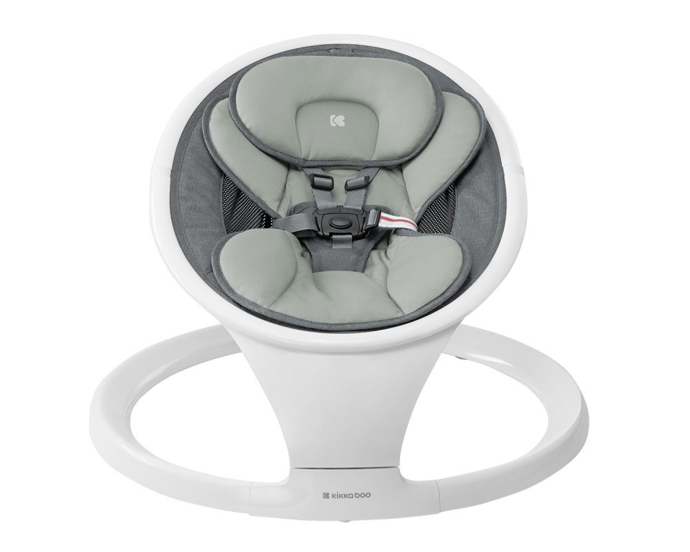 KikkaBoo Leagan electric cu telecomanda Cuddle Me Light Grey