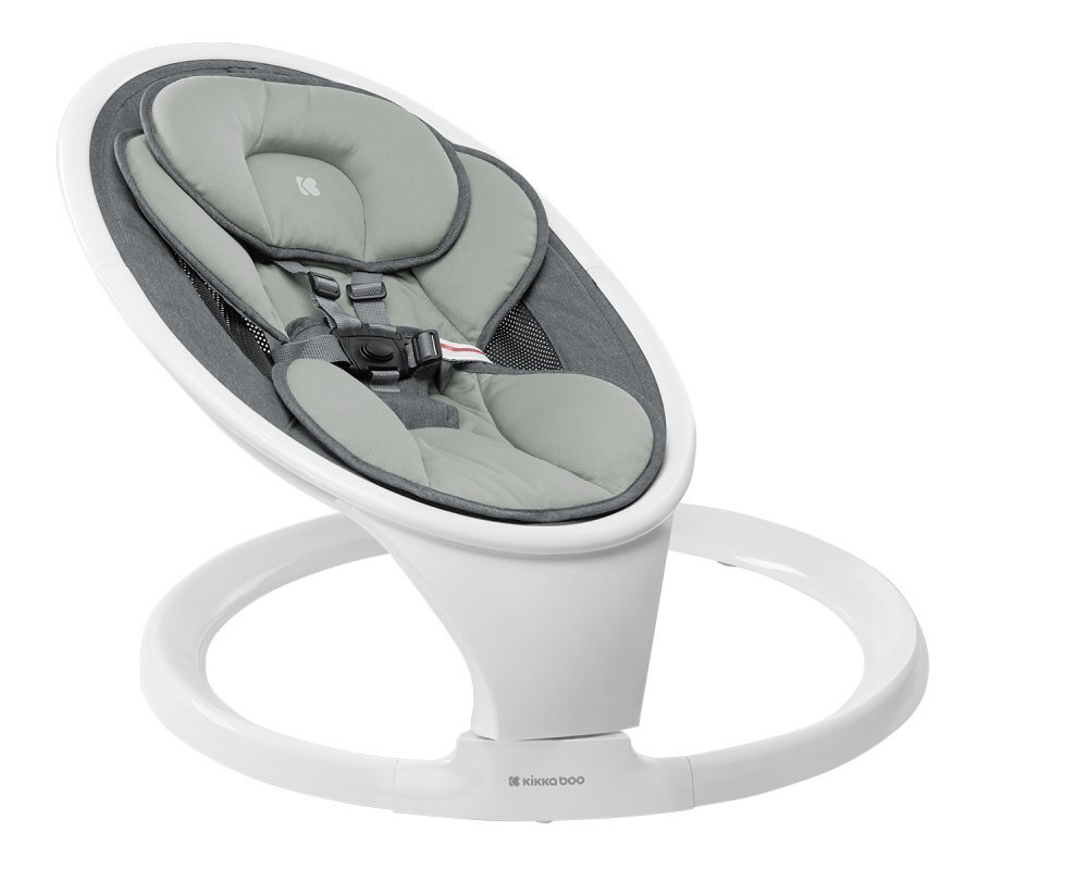 KikkaBoo Leagan electric cu telecomanda Cuddle Me Light Grey