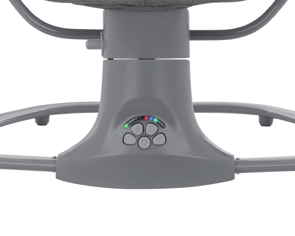 KikkaBoo Leagan electric cu telecomanda si bluetooth side-to-side Winks Grey 2024